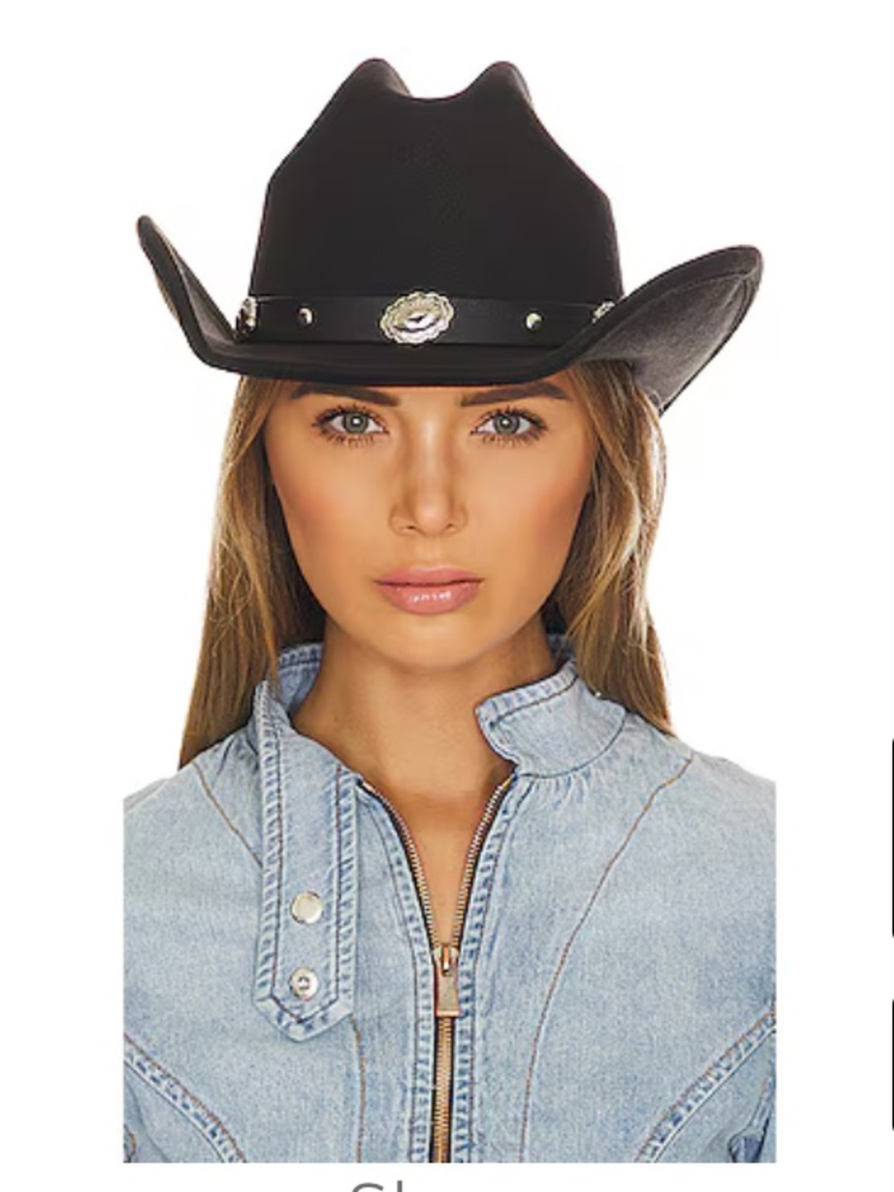 8 Other Reasons Black Cowboy Hat with bolo band